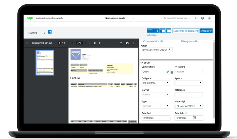 Sage Automatisation Comptable